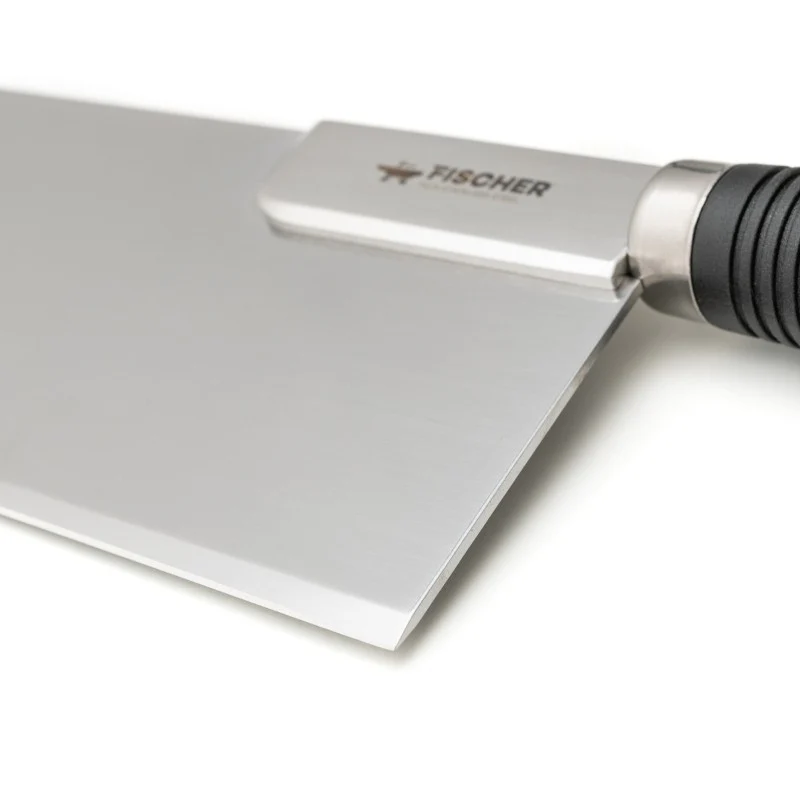 Feuille de Boucher Inox Renforcé 28cm Manche Noir - FISCHER - Image 4