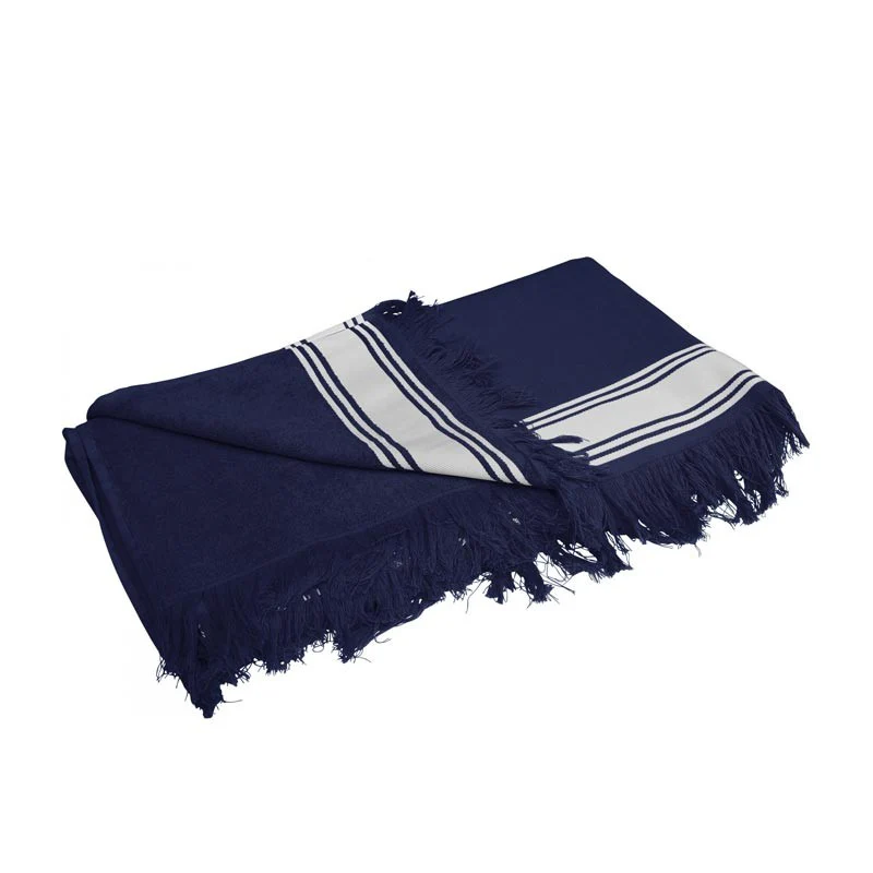 Fouta Serviette Bleu Marine - KARIBAN