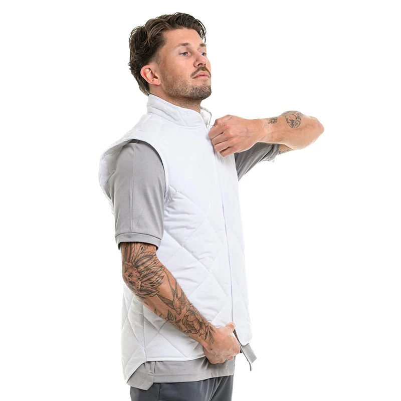 Gilet Boulanger Unisexe Ulisse Anti-froid Matelassé Blanc - ROBUR - Image 6