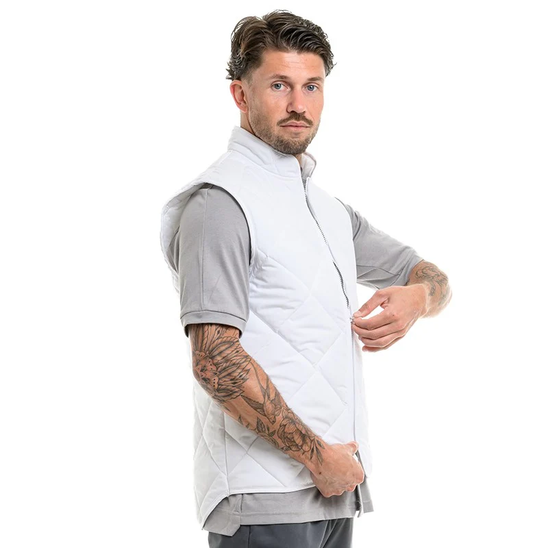 Gilet Boulanger Unisexe Ulisse Anti-froid Matelassé Blanc - ROBUR - Image 7