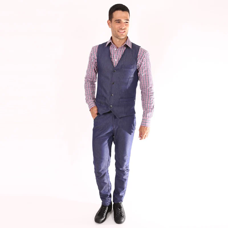 Gilet de Serveur Homme Jean - PROFI DRESS - Image 4