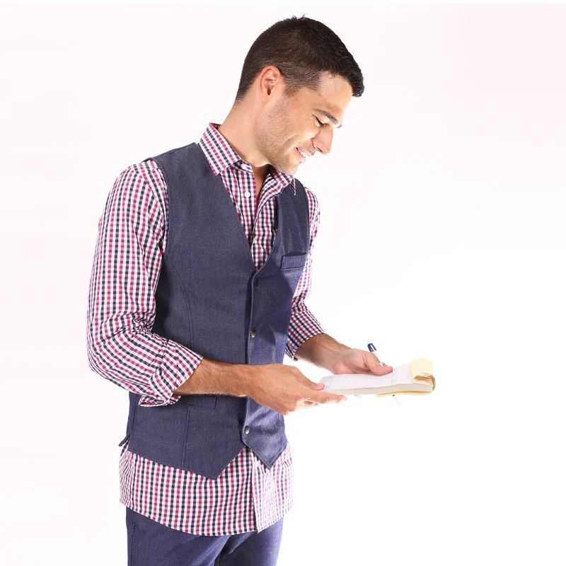 Gilet de Serveur Homme Jean - PROFI DRESS - Image 7