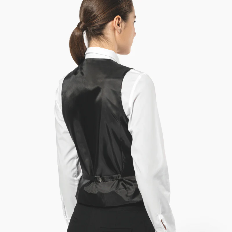 Gilet de Service Femme Noir - KARIBAN - Image 5