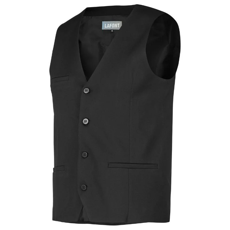 Gilet de Service Homme Noir Java - LAFONT SERVICE - Image 9