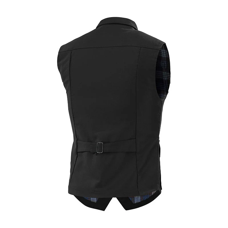 Gilet de Travail Homme Sans Manches Henry Noir - ADOLPHE LAFONT - Image 2