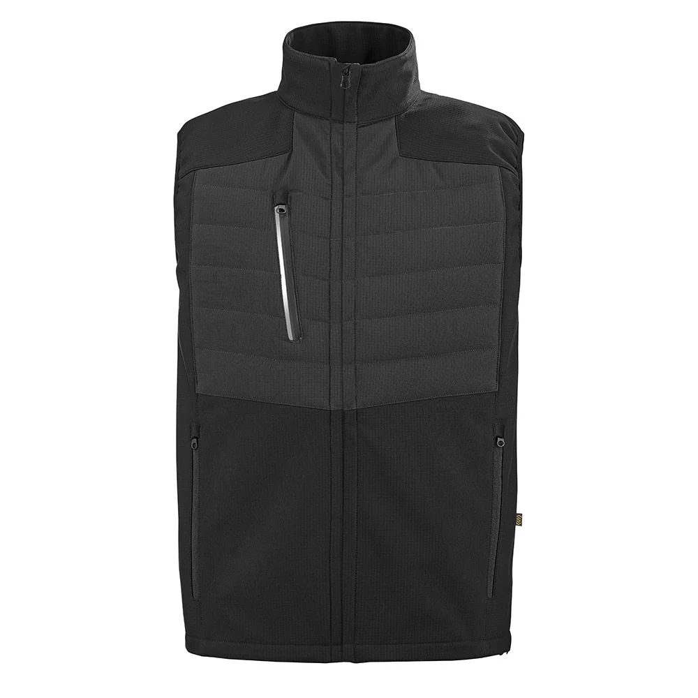 Gilet de Travail Sans Manches Matelassé Pirin Charcoal et Noir - CEPOVETT