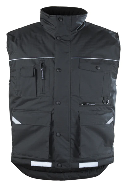 Gilet de Travail Unisexe Multipoches Noir - EUROPROTECTION