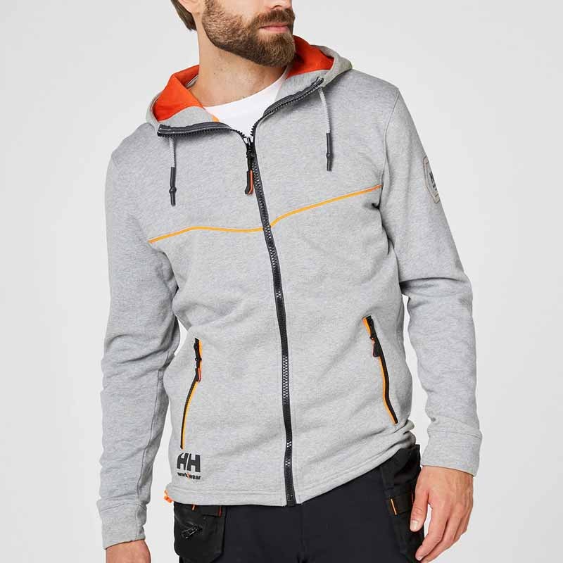 Hoodie Zippé à Capuche Homme Chelsea Evolution Gris - HELLY HANSEN - Image 2