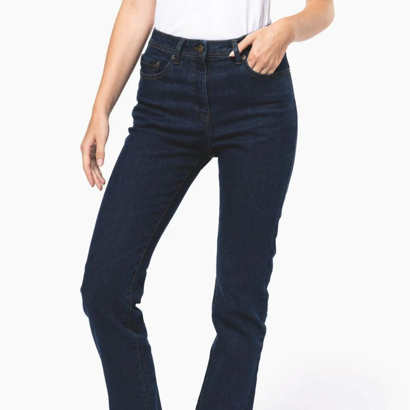 Jean Basic Femme Denim Vieilli - KARIBAN - Image 6