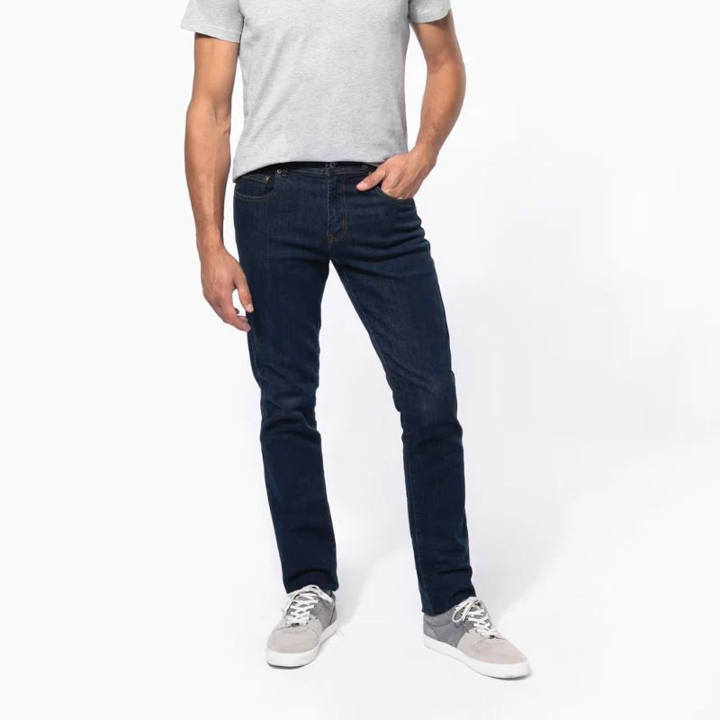Jean Basic Homme Denim Vieilli - KARIBAN - Image 5