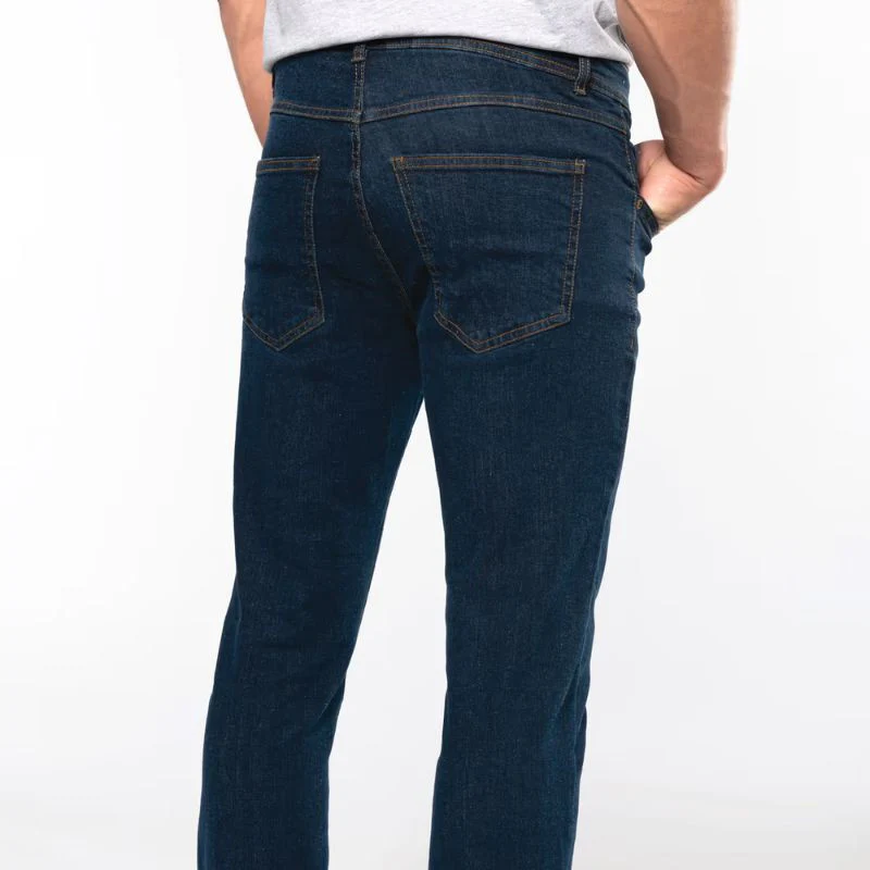 Jean Basic Homme Denim Vieilli - KARIBAN - Image 6