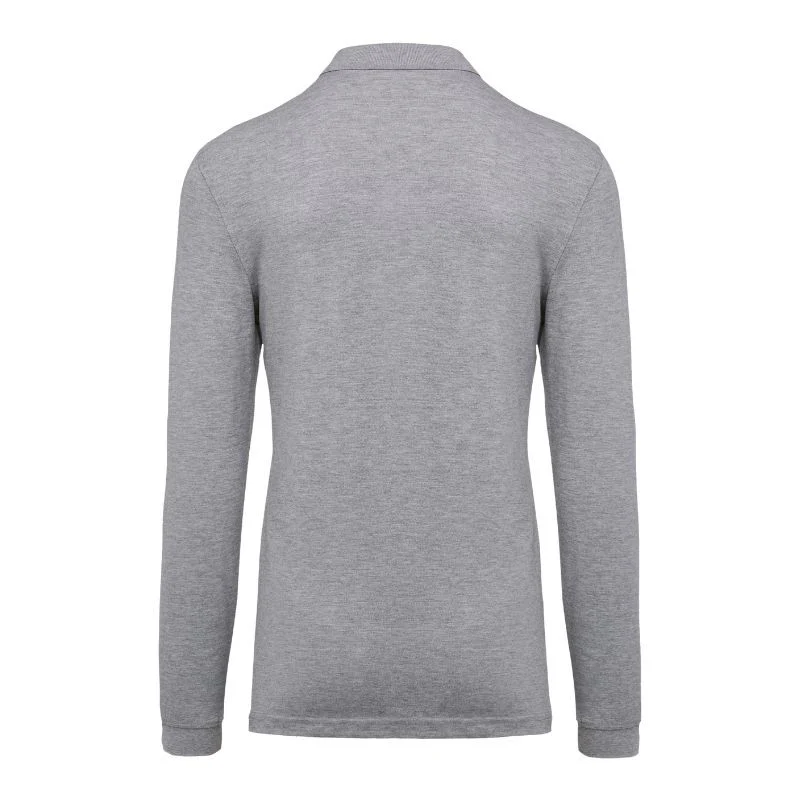 Polo de Travail Homme Gris Chiné - KARIBAN - Image 2