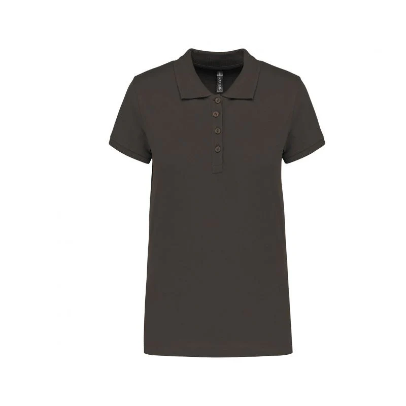 Polo de Travail Femme Manches Courtes Gris Essentiel - KARIBAN