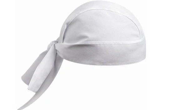 Lot de 10 Bandanas de Cuisine Blanc - MANELLI