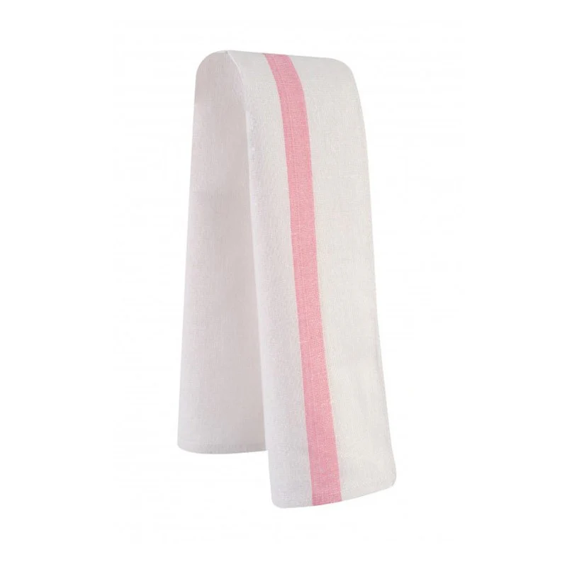 Lot 12 Torchons Taoste Blanc et Rose - ROBUR