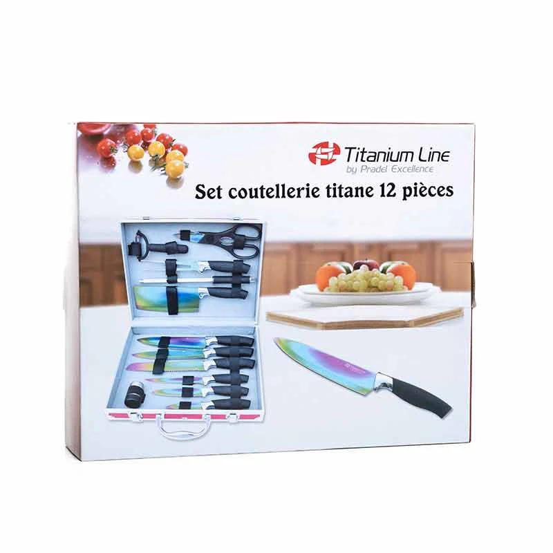 Mallette de Cuisine 12 Pièces avec Revêtement Titane - PRADEL - Image 3