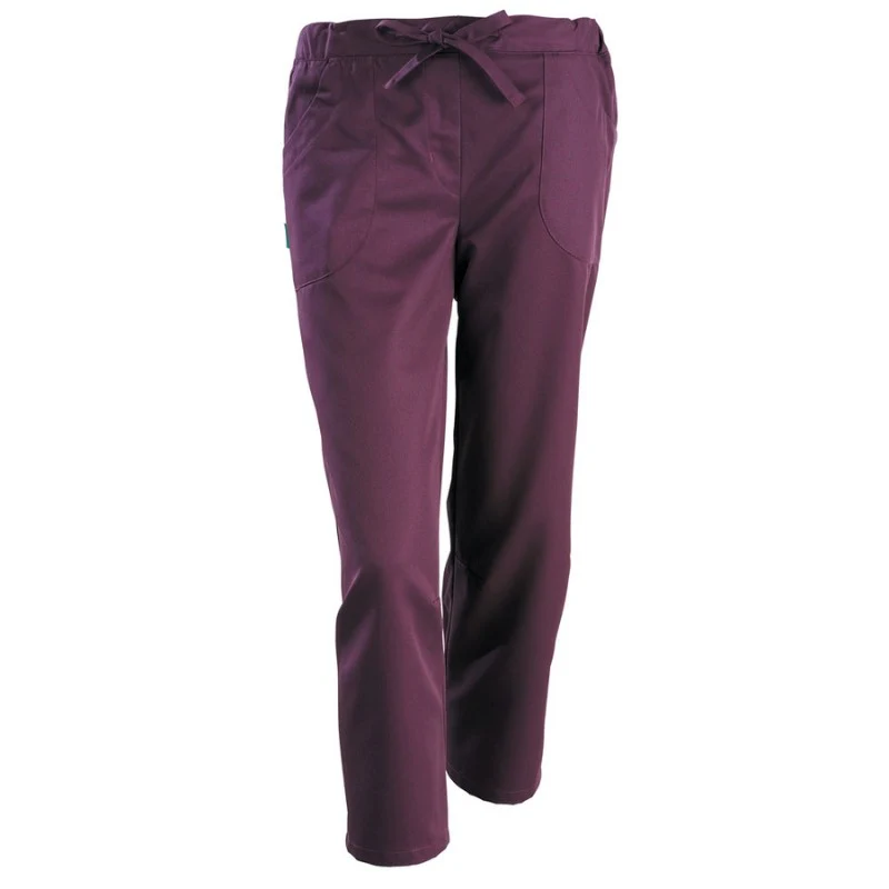 Pantacourt Esthéticienne Femme Prune Modèle Julia - LAFONT SANTE