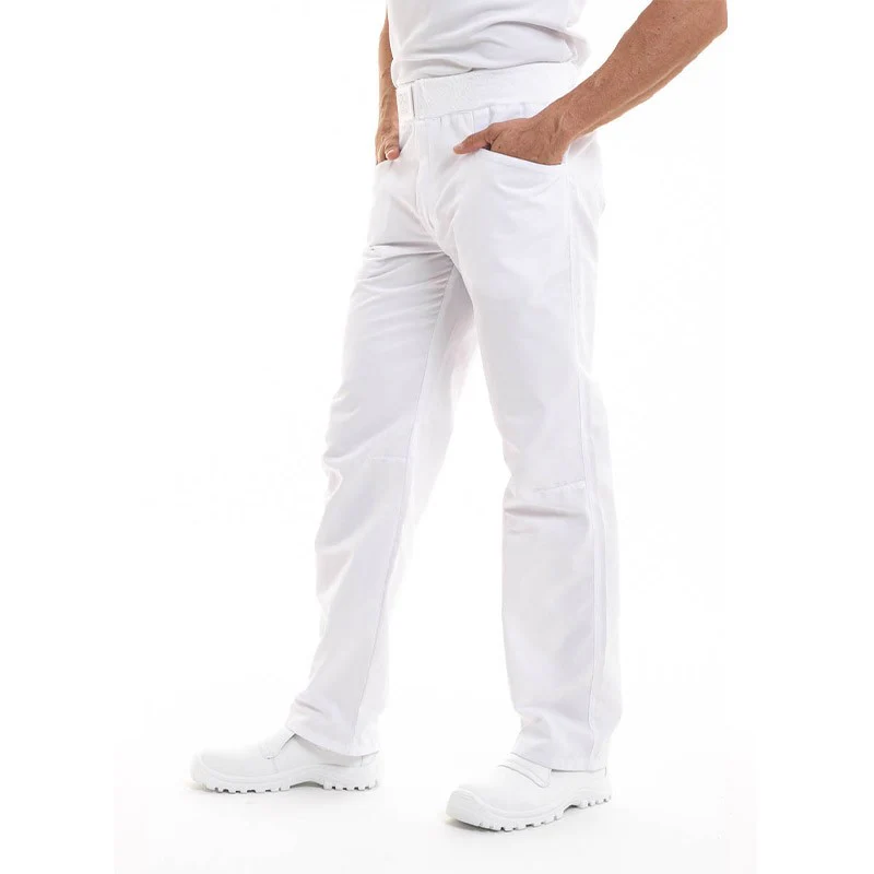 Pantalon de Cuisine Blanc Arenal - ROBUR - Image 3