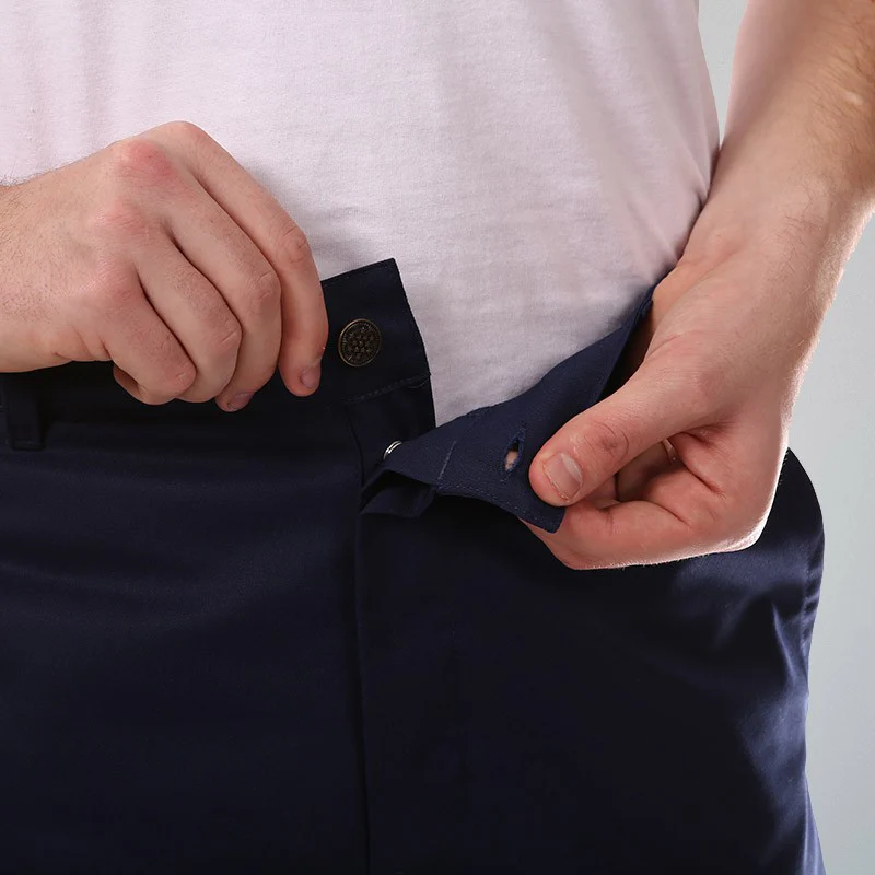 Pantalon de Cuisine Bleu 1 Pli - MANELLI - Image 7