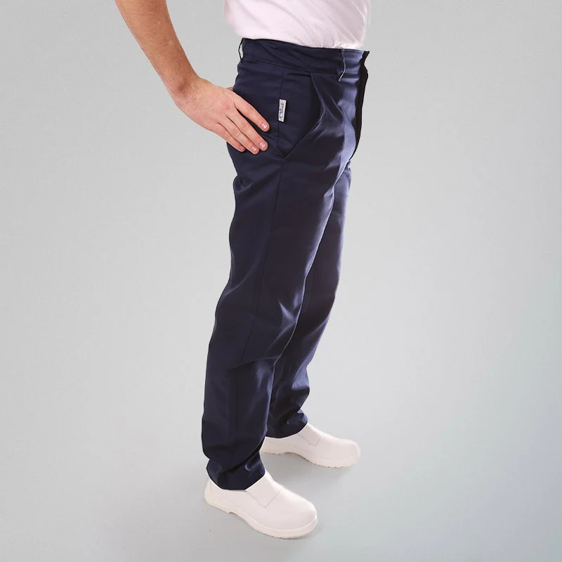 Pantalon de Cuisine Bleu 1 Pli - MANELLI - Image 8