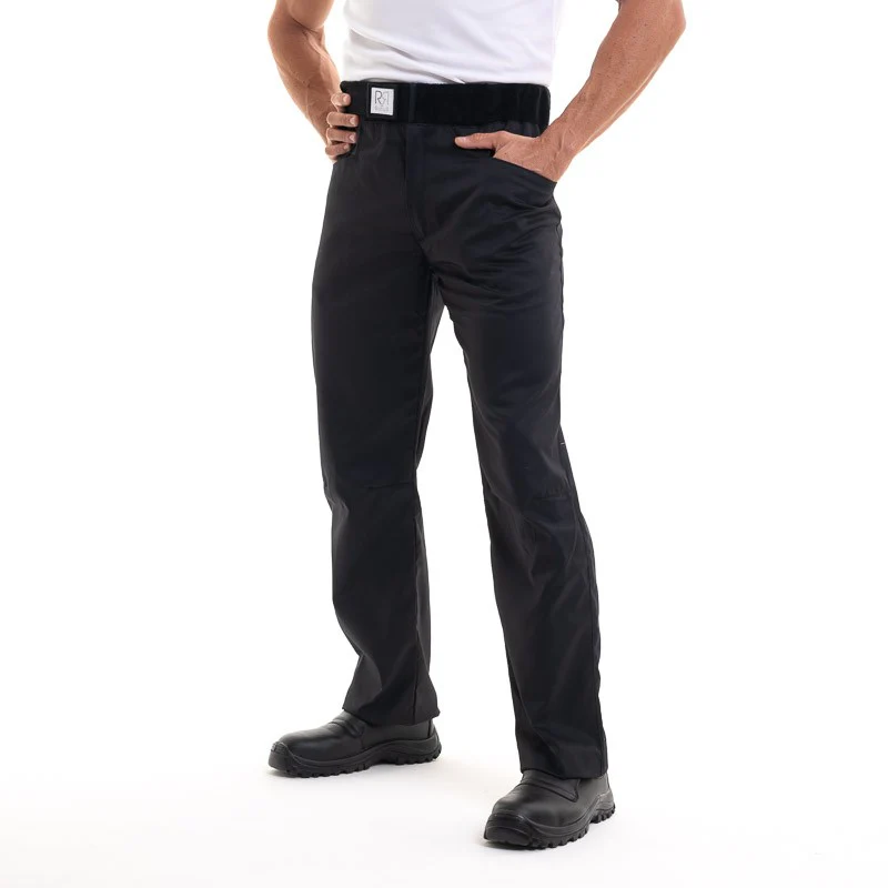Pantalon de Boucher Noir Arenal - ROBUR