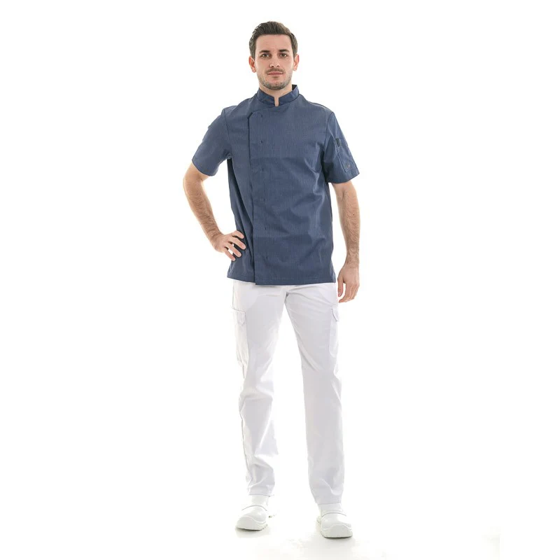 Pantalon de Cuisine Blanc Poches Latérales - MANELLI - Image 4