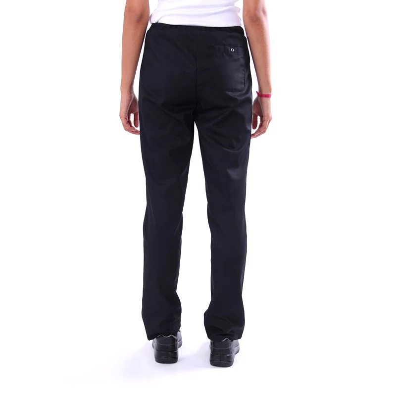 Pantalon de Cuisine Femme Rosace Noir - ROBUR - Image 3