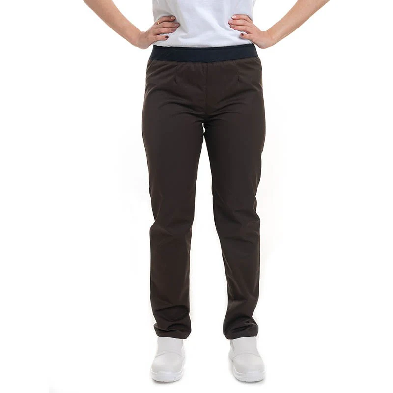 Pantalon de Cuisine Femme Slim Blanc - MANELLI - Image 5