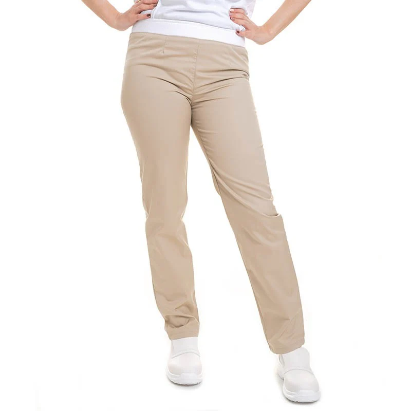 Pantalon de Cuisine Femme Gris Slim - MANELLI - Image 8