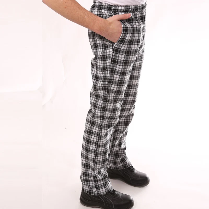 Pantalon de Cuisine Carreaux Noir - EGOCHEF - Image 3