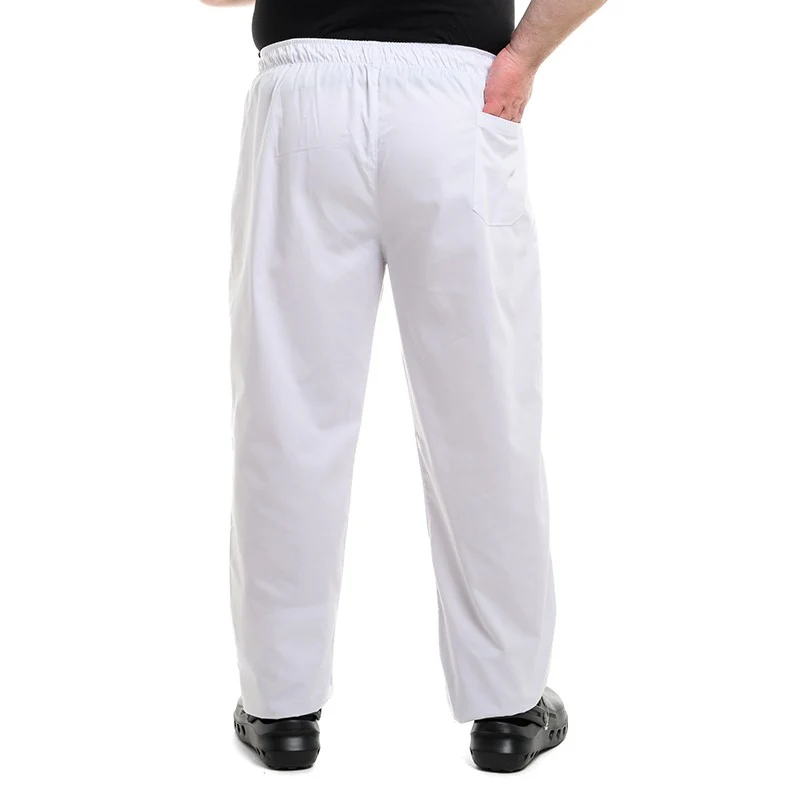 Pantalon de Cuisine Mixte Blanc Grande Taille - MANELLI - Image 4