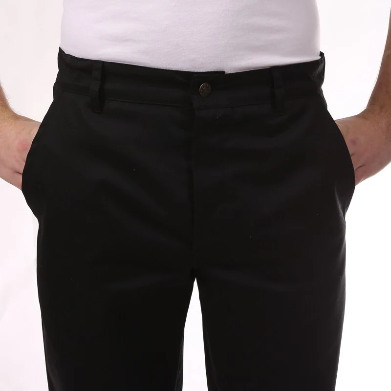 Pantalon de Cuisine Homme Louis Noir à Boutons - MANELLI - Image 4