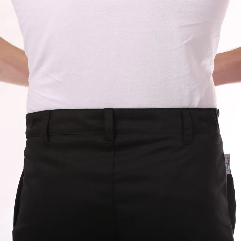 Pantalon de Cuisine Homme Louis Noir à Boutons - MANELLI - Image 5