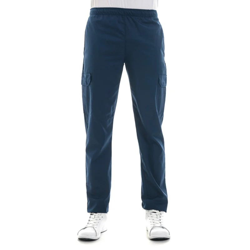 Pantalon de Cuisine Noir Poches Latérales - MANELLI - Image 5