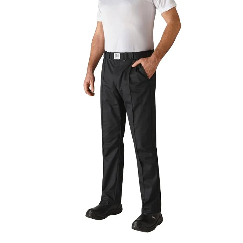 Pantalon de Cuisine Unisexe Noir Sarenal - ROBUR - Image 3
