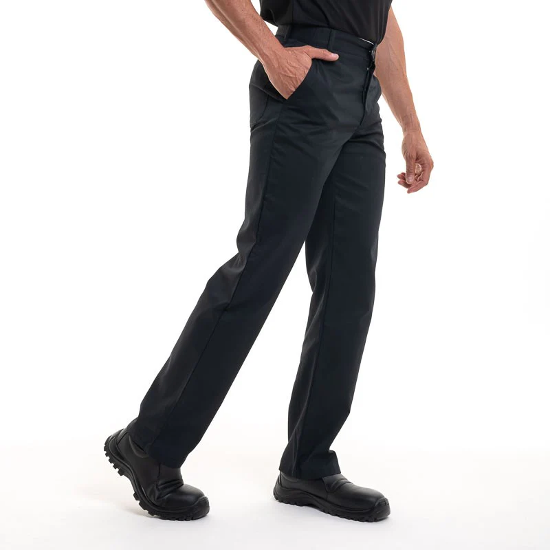 Pantalon de Cuisine Homme Timeo Noir - ROBUR - Image 2