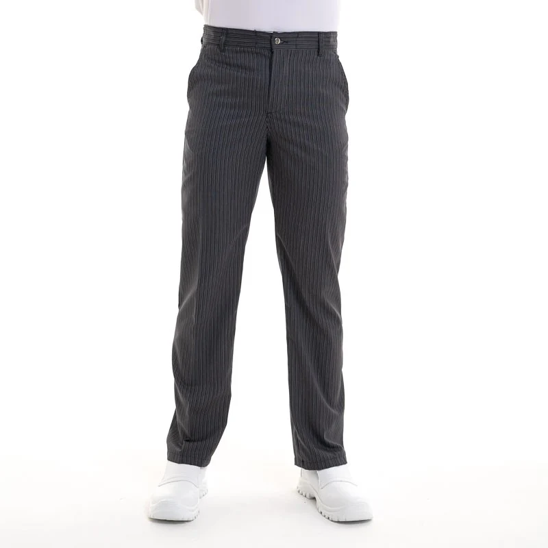 Pantalon de Cuisine Rayé 1 Pli - ROBUR