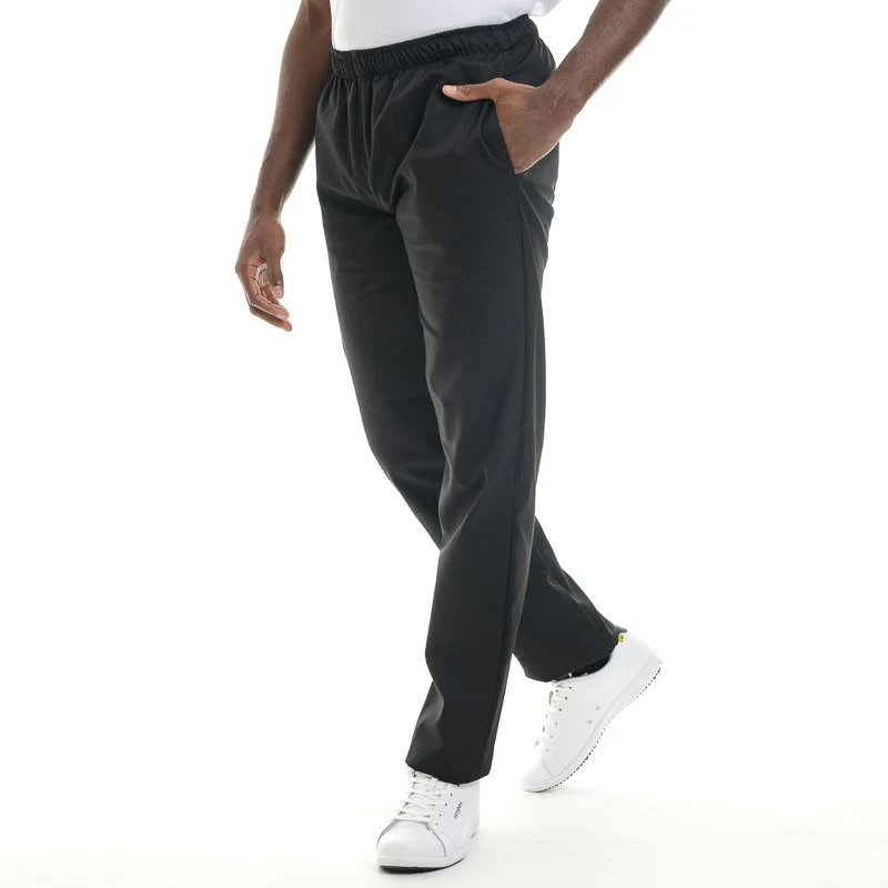 Pantalon de Cuisine Mixte Lausanne Noir Réglable - MANELLI - Image 2