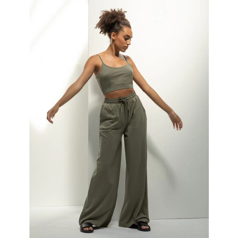Pantalon de Jogging Femme Kaki Eco-Responsable - SKINNY FIT