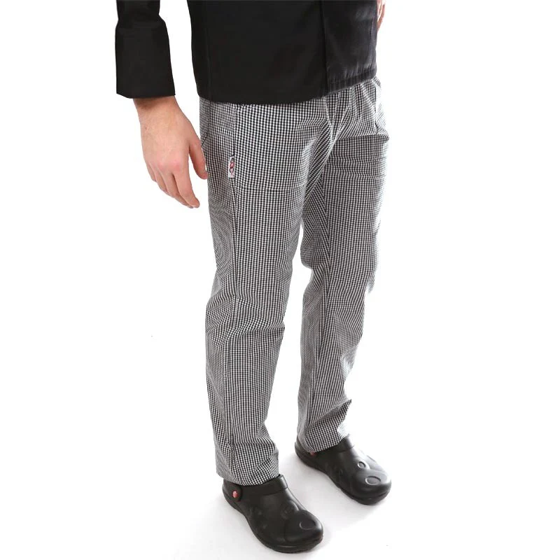 Pantalon de Pâtissier Carreaux Noirs - EGOCHEF