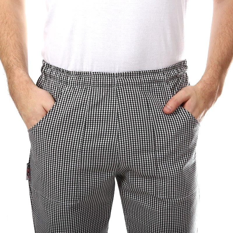 Pantalon de Pâtissier Carreaux Noirs - EGOCHEF - Image 3