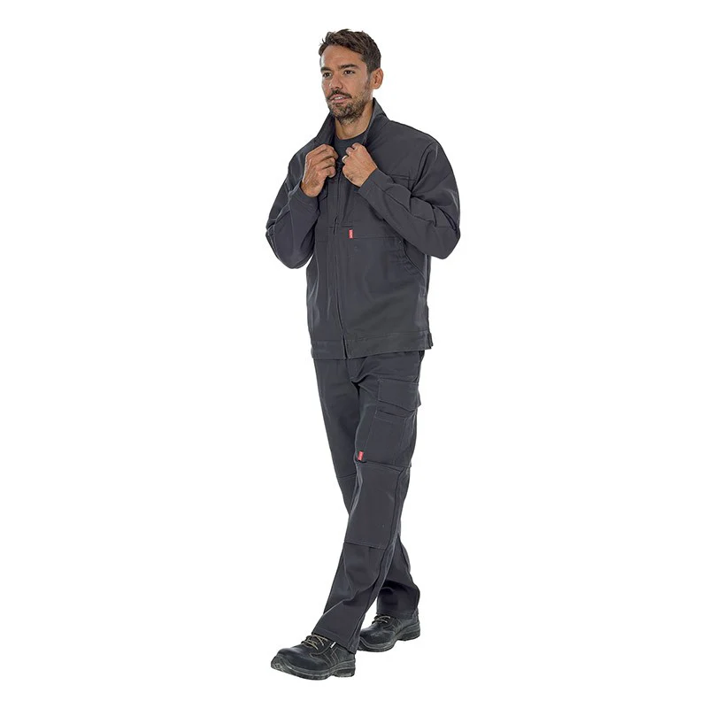 Pantalon de Travail Homme Coton Polyester Gris Charcoal - ADOLPHE LAFONT - Image 3