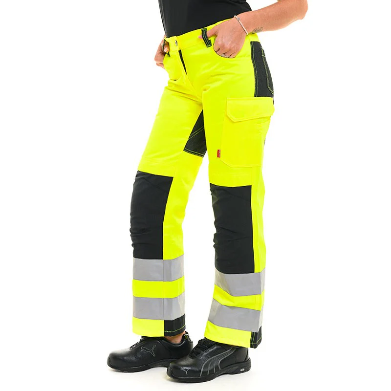 Pantalon de Travail Femme Jaune Fluo - ADOLPHE LAFONT - Image 2