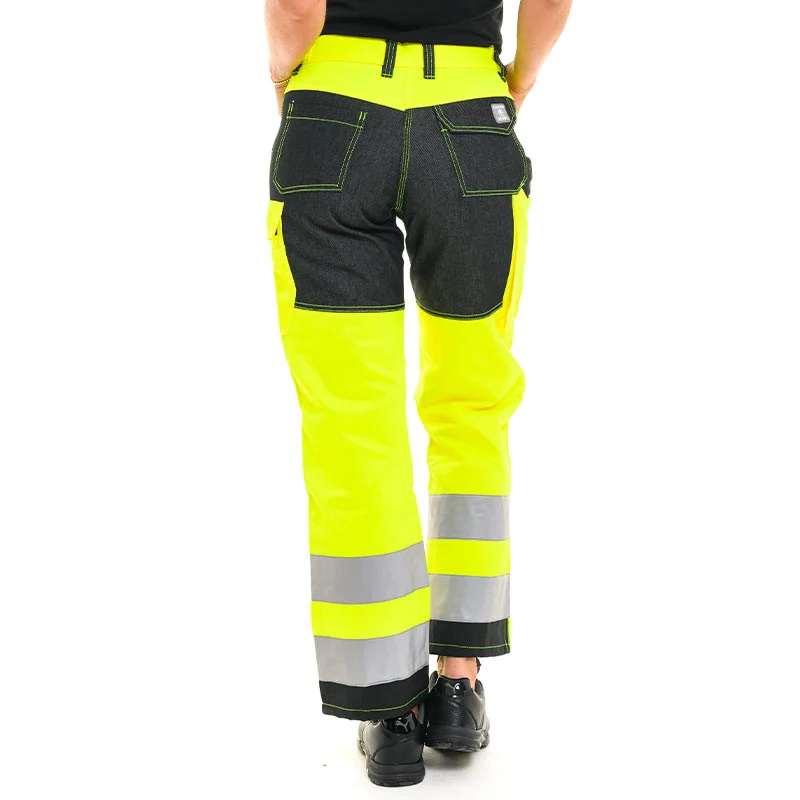 Pantalon de Travail Femme Jaune Fluo - ADOLPHE LAFONT - Image 3