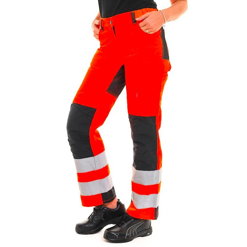 Pantalon de Travail Femme Tara Rouge Fluo - ADOLPHE LAFONT - Image 2