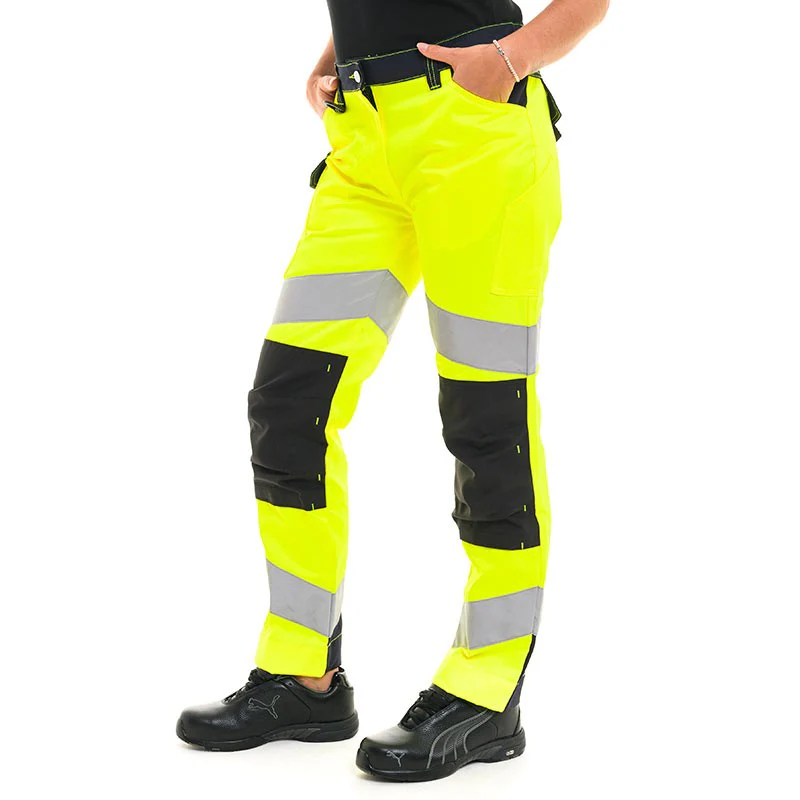 Pantalon de Travail Femme Haute Visibilité FluoTech Jaune et Bleu - LAFONT - Image 3