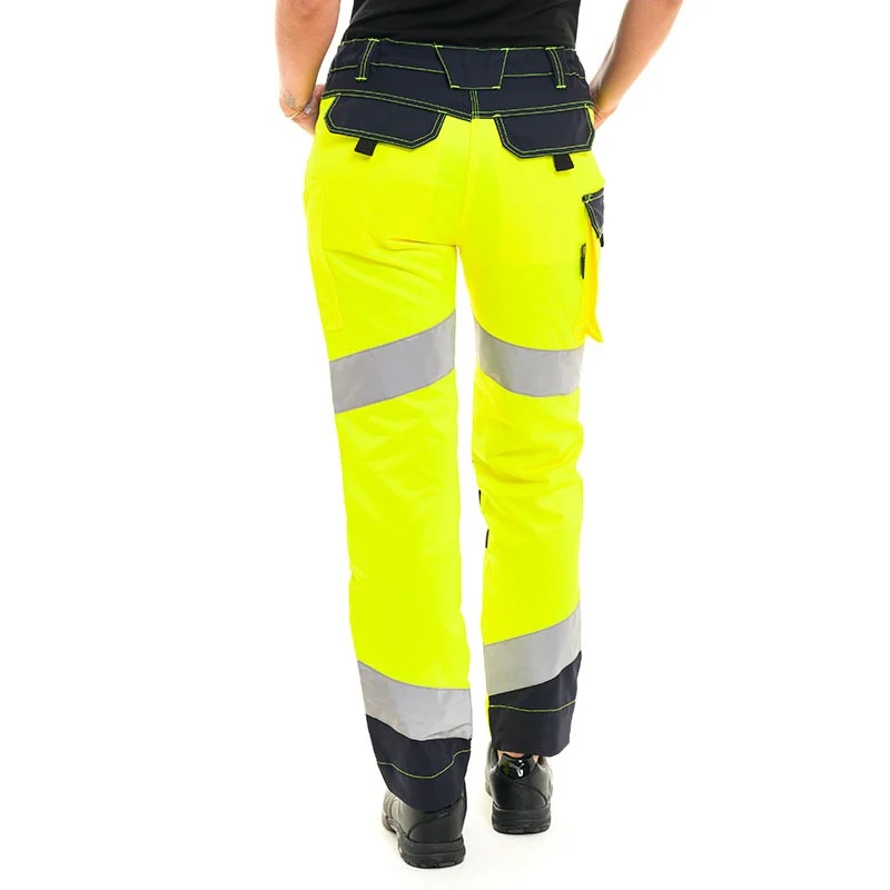 Pantalon de Travail Femme Haute Visibilité FluoTech Jaune et Bleu - LAFONT - Image 4
