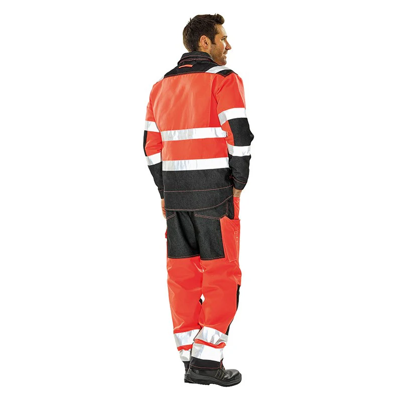 Pantalon de Travail Haute Visibilité Orange Hivi/Noir - ADOLPHE LAFONT - Image 3