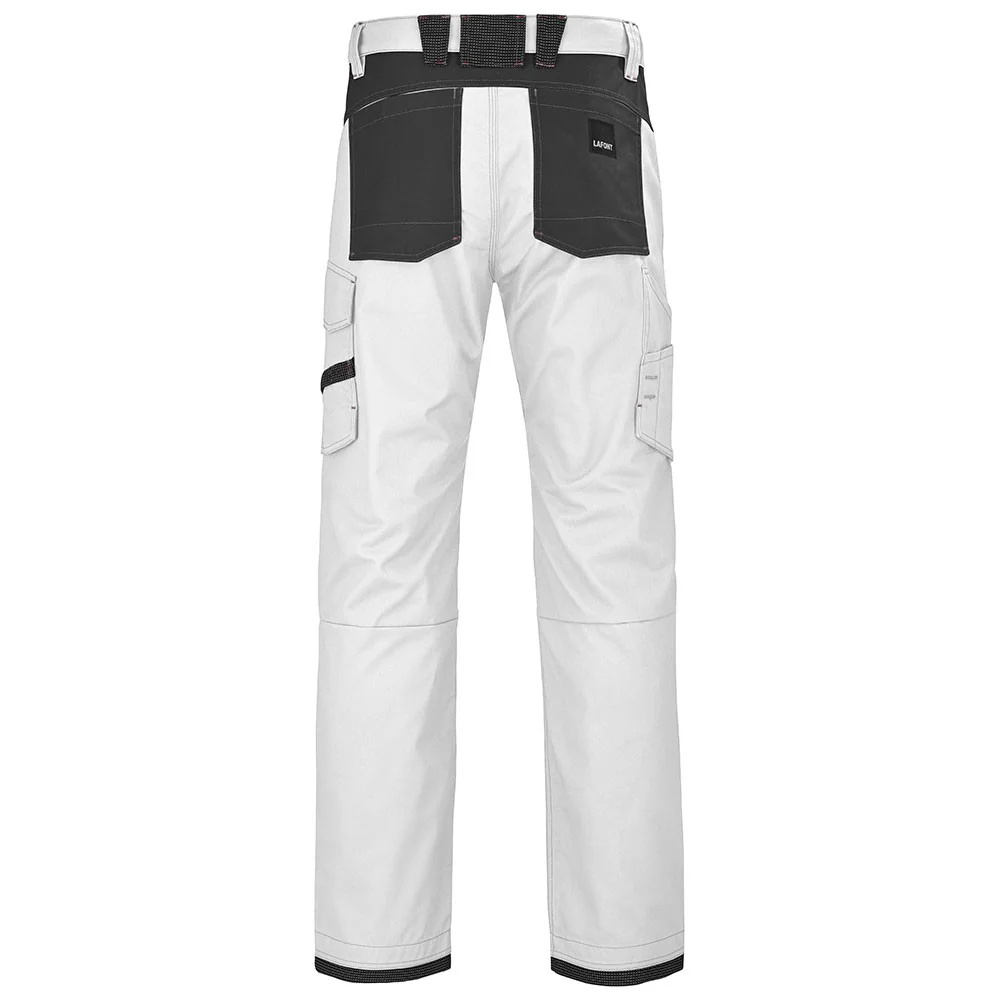 Pantalon de Travail Homme Ruler Blanc et Gris Charcoal - ADOLPHE LAFONT - Image 3