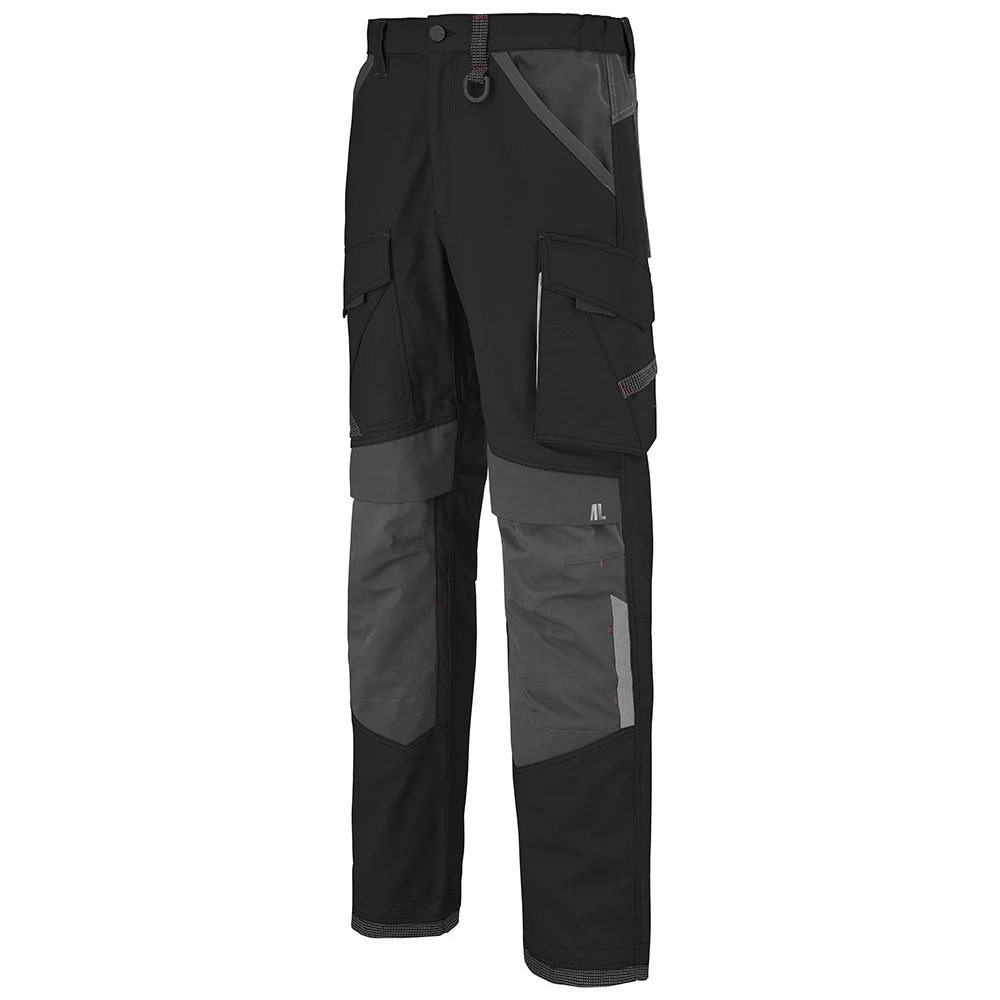 Pantalon de Travail Homme Ruler Noir et Gris Charcoal - ADOLPHE LAFONT - Image 2